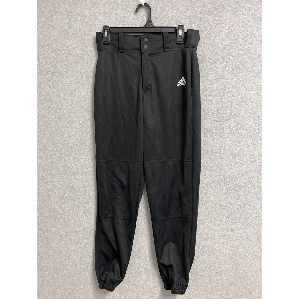 Adidas Aeroready Jogger Pants Women Small Black Trefoil Logo Tapered Leg Workout